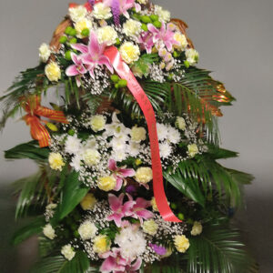 Cestas florales para la ofrenda