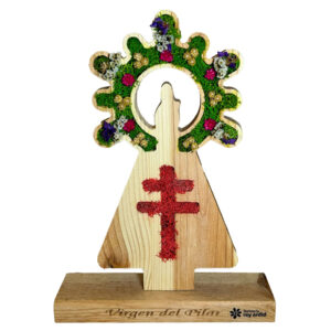 Virgen del Pilar con la Cruz de Lorena